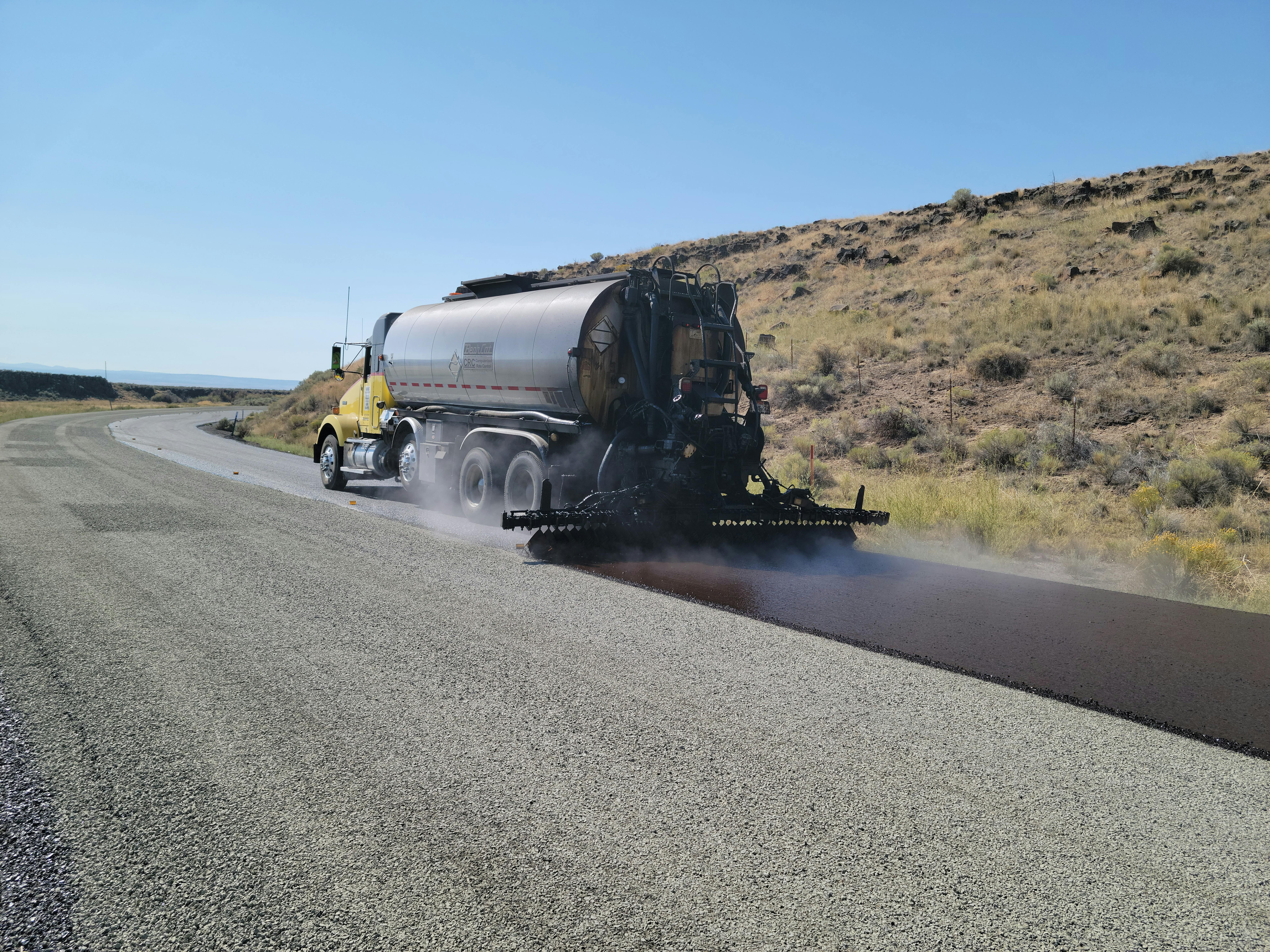 Roadway paving and asphalt installation for a civil infrastructure project